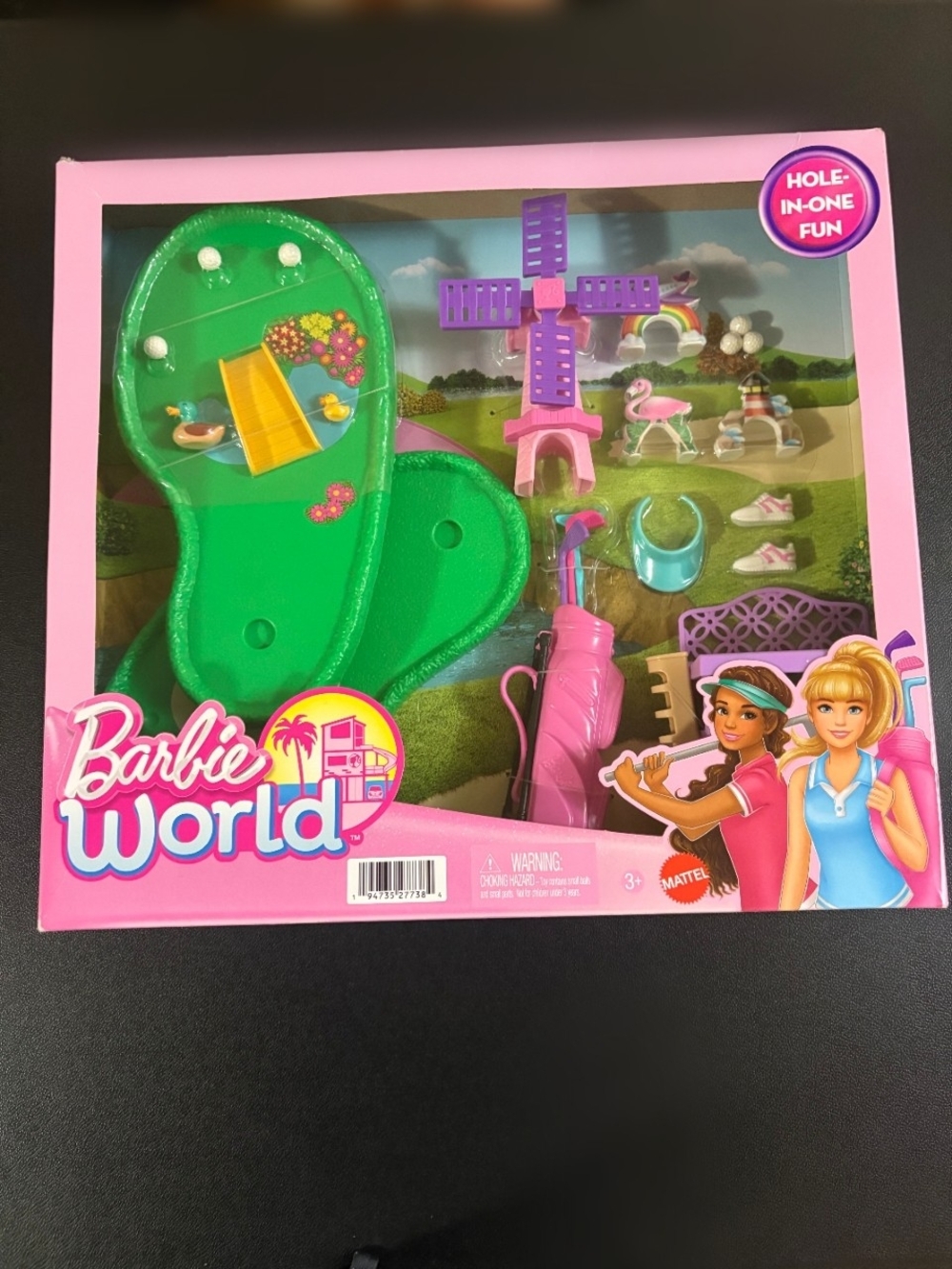 Mini Golf Playset - Pink, Green & Purple Accessories
